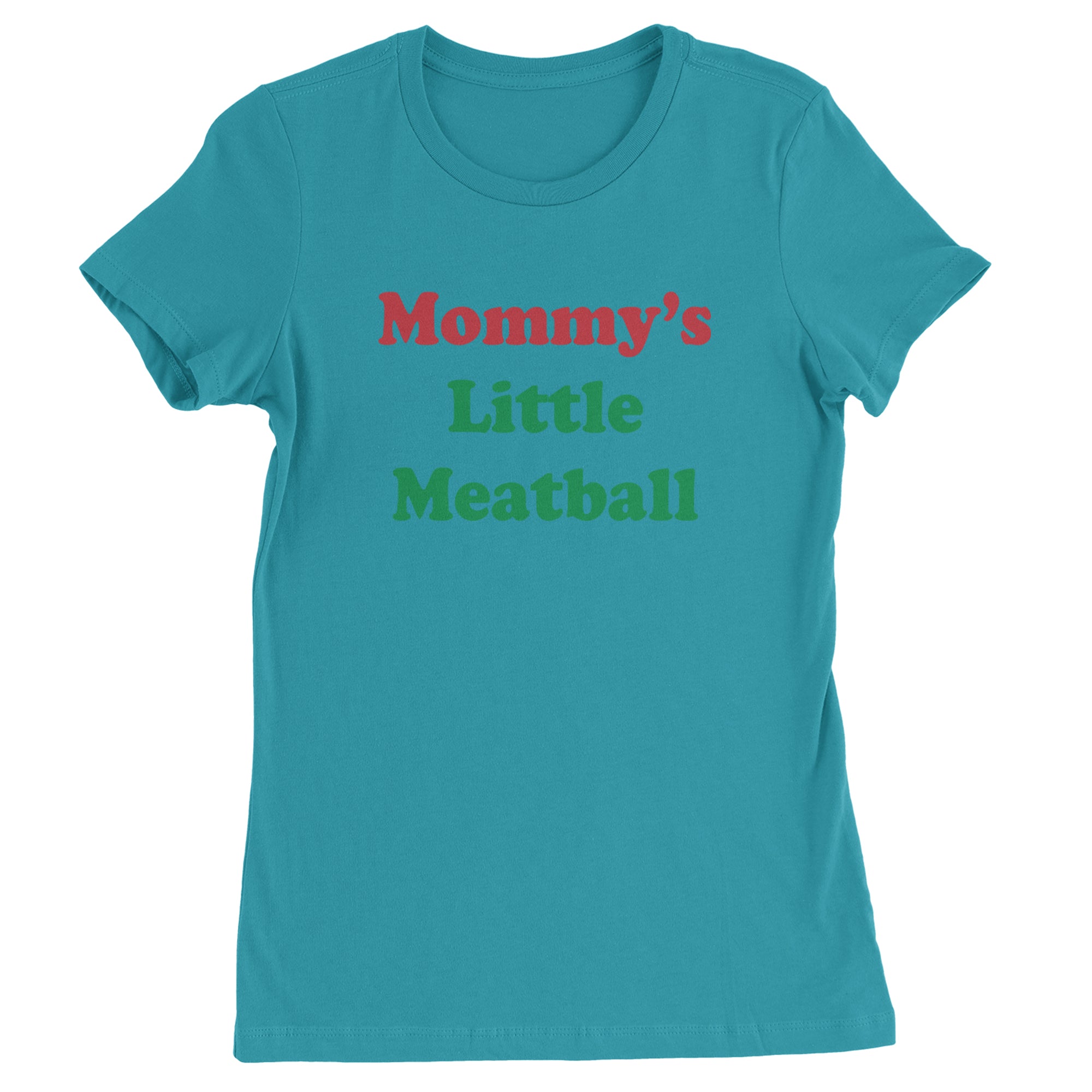 Mommy's Little Meatball Love Island Womens T-shirt Surf