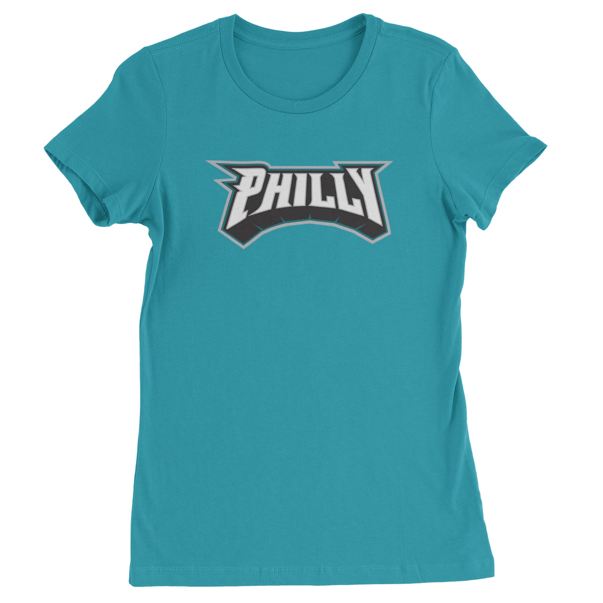 Philly Bold Block Throwback Womens T-shirt Surf