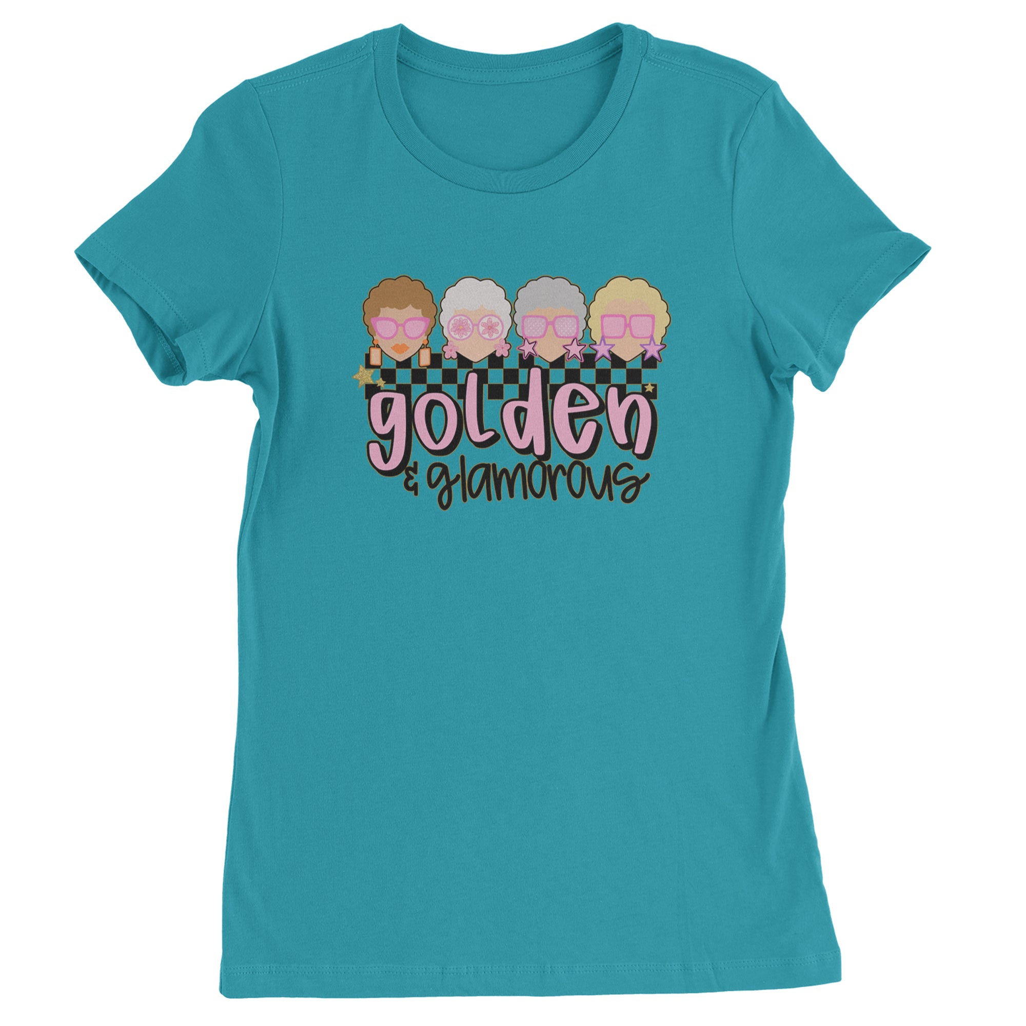 Golden And Glamorous Golden Girls Womens T-shirt Surf