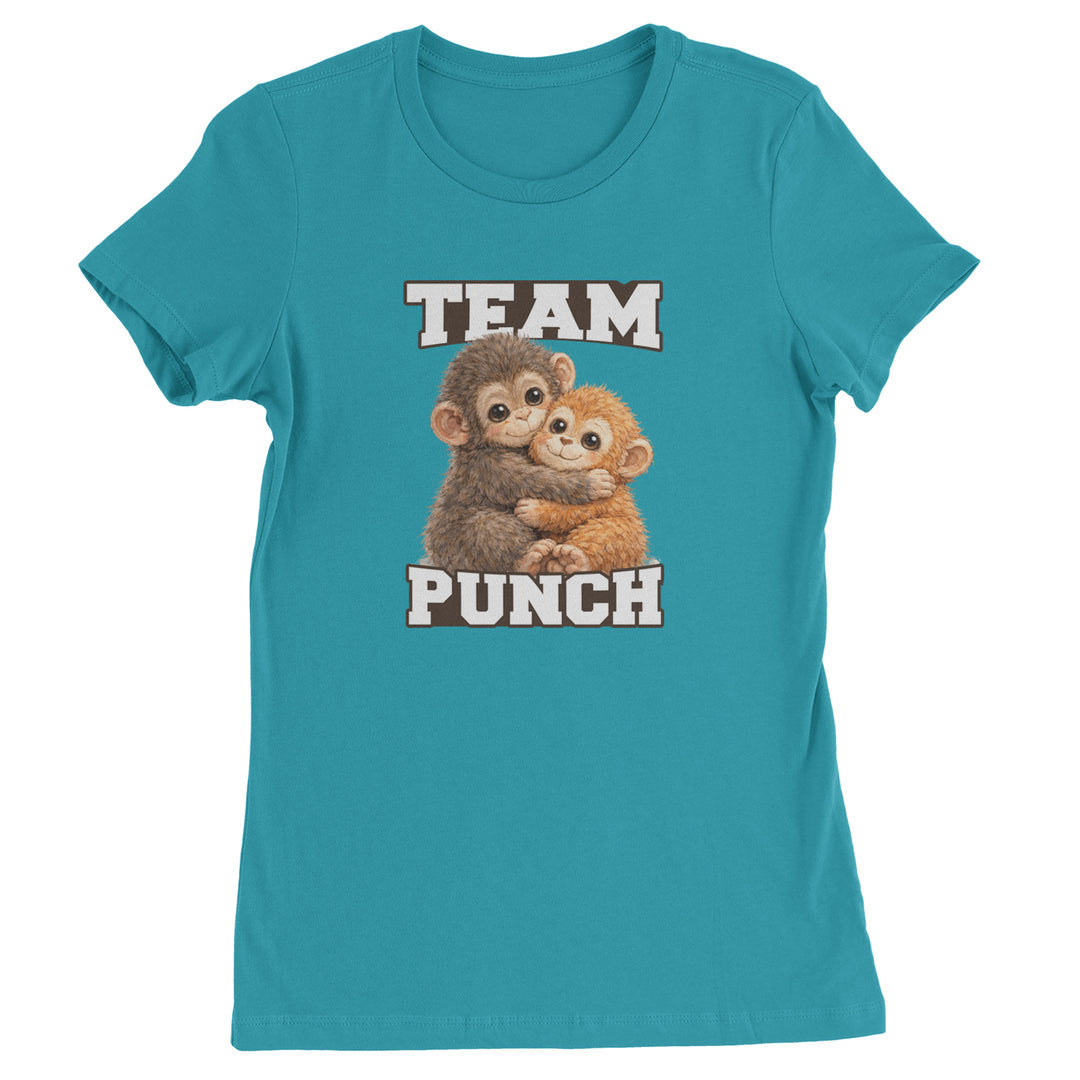 Team Punch Panchi-kun Monkey Womens T-shirt Surf