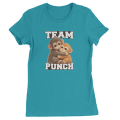 Team Punch Panchi-kun Monkey Womens T-shirt Surf