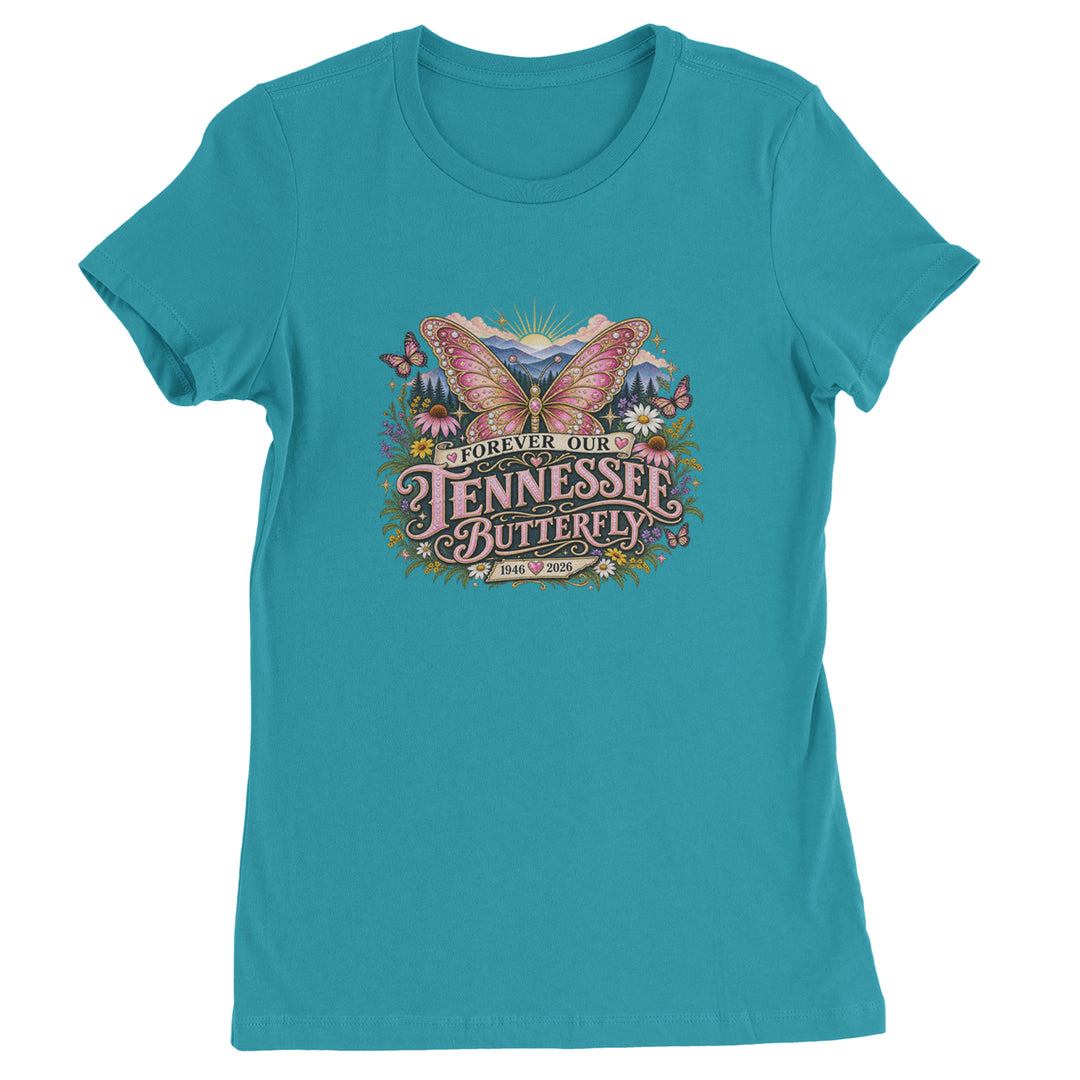 Forever Our Tennessee Butterfly Dolly Womens T-shirt Surf