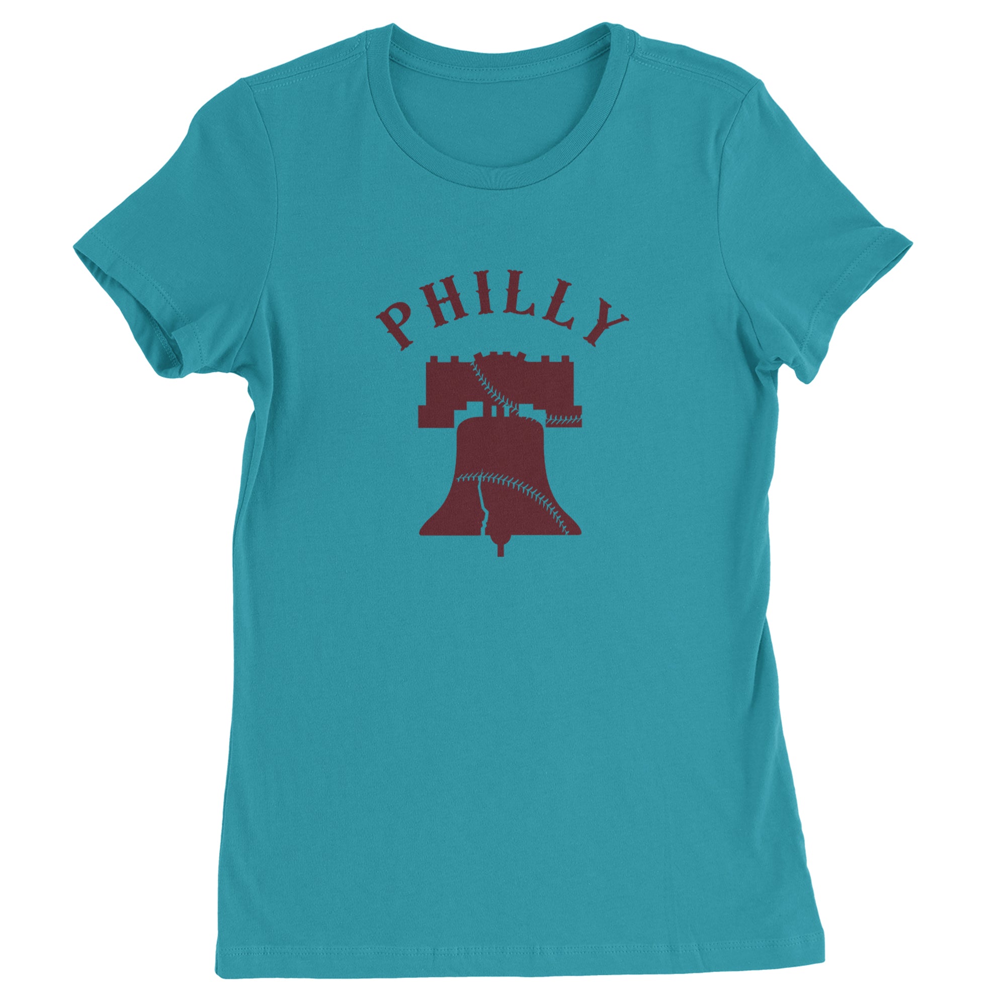 Philly Cracked Liberty Bell Womens T-shirt Surf