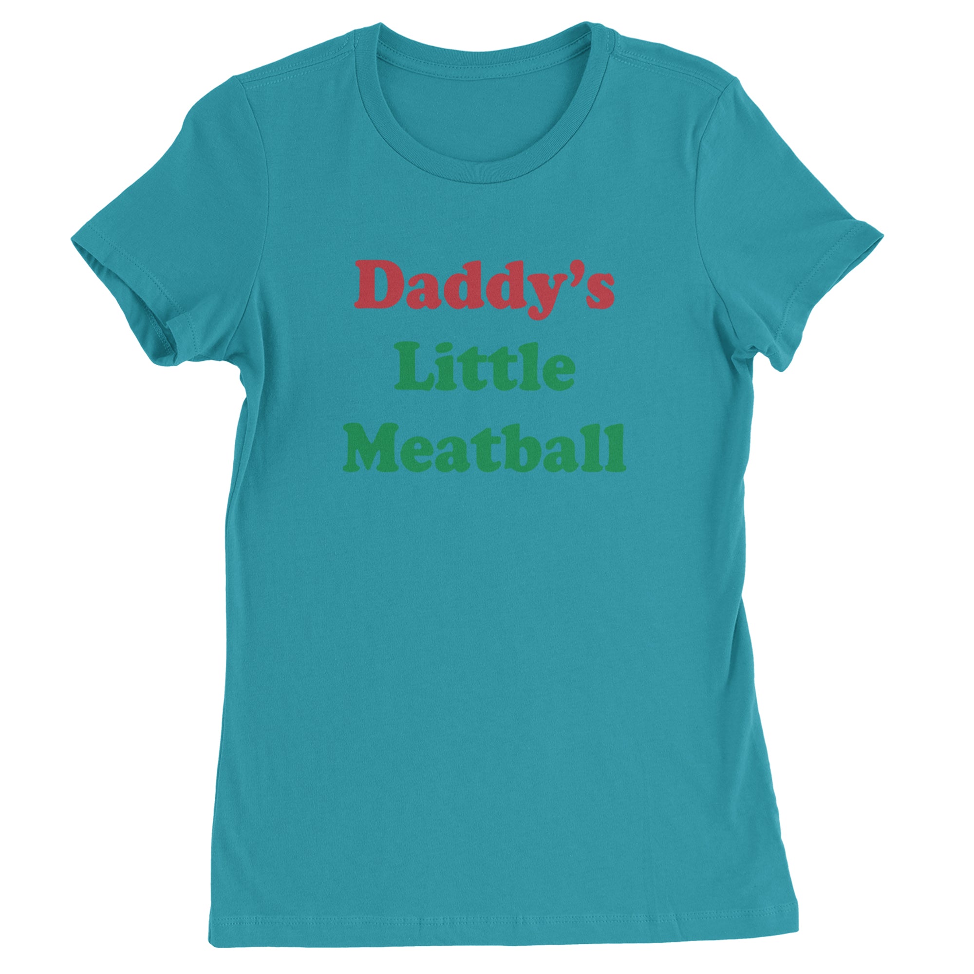 Daddy's Little Meatball Love Island Womens T-shirt Surf