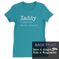 Xaddy Save A Dragon Ride A Wingleader Womens T-shirt Surf