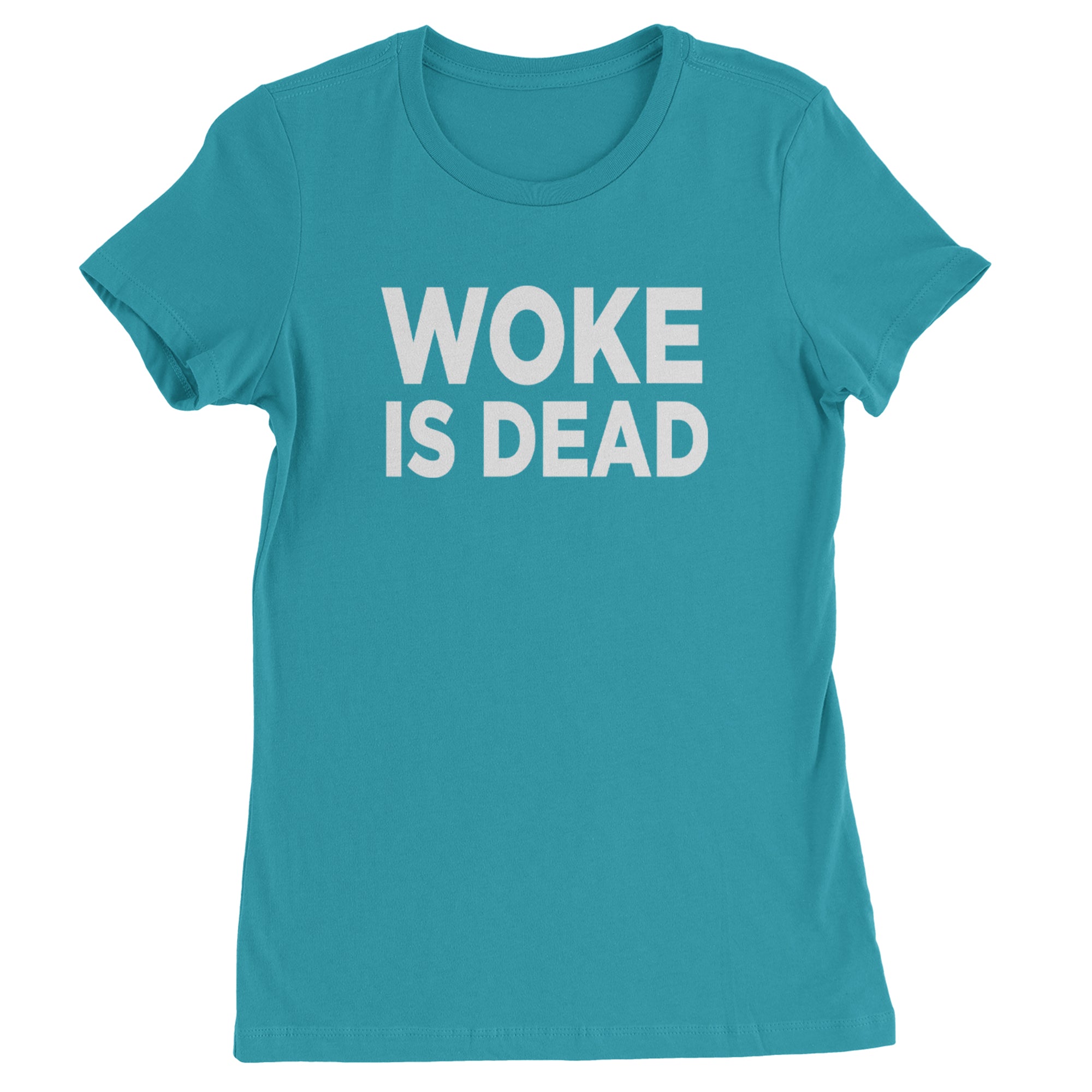 Woke Is Dead Satire Womens T-shirt Surf