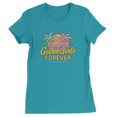 Golden Girls Forever Retro Sunset Womens T-shirt Surf