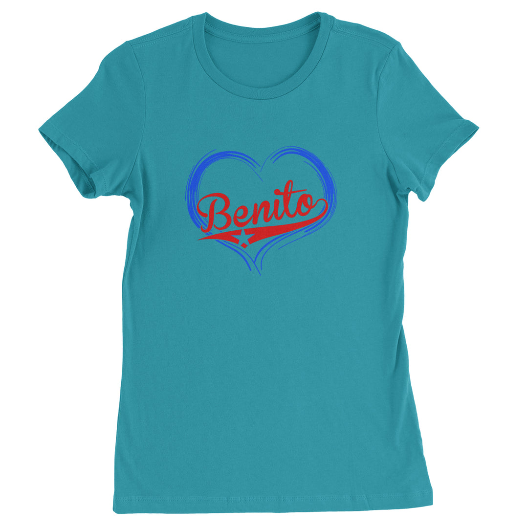 Benito Heart Puerto Rico Womens T-shirt Surf
