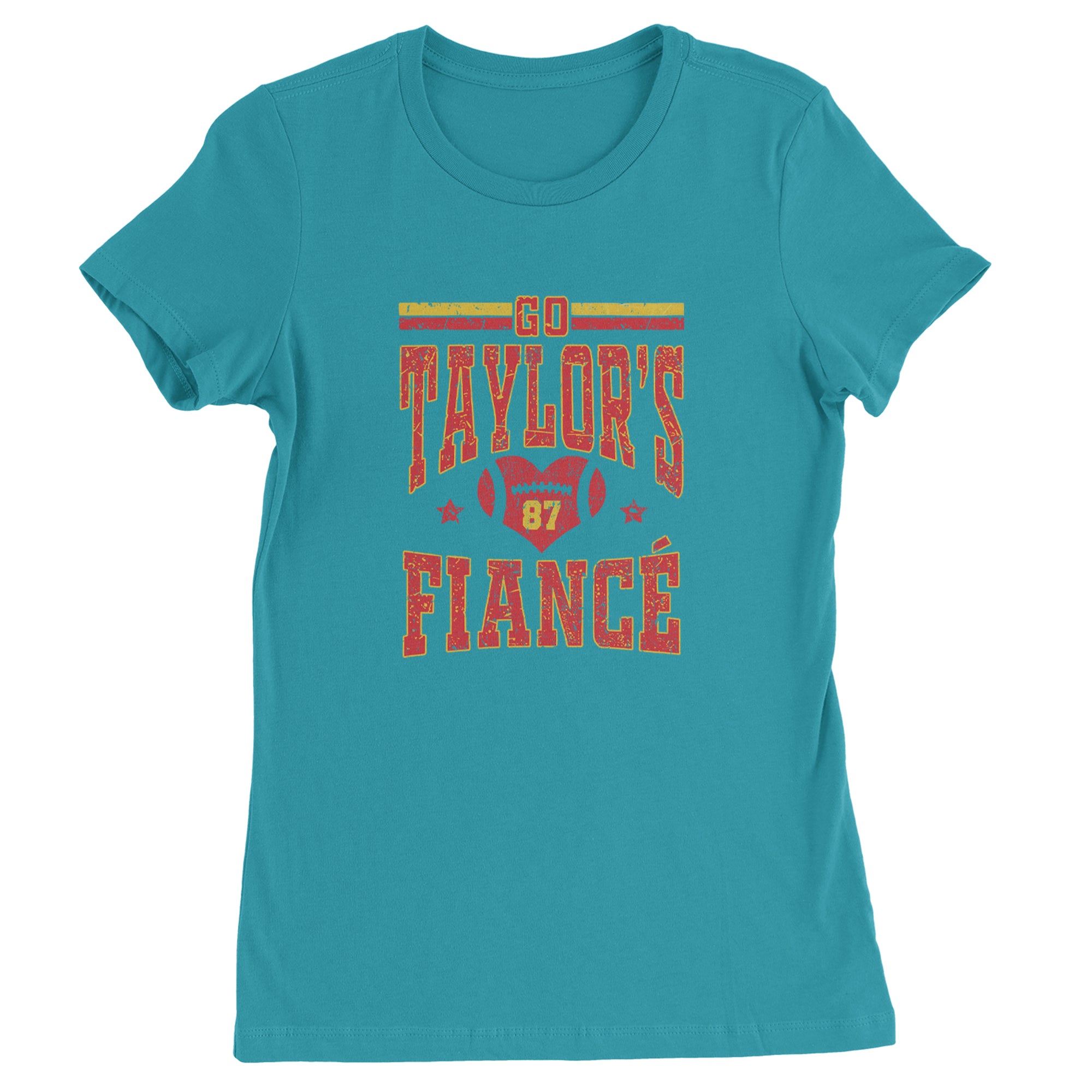 Go Taylor's Fiancé Engagement Game Day Womens T-shirt Surf