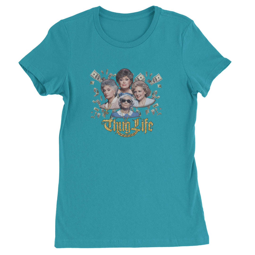 Golden Chain Thug Life Girls Womens T-shirt Surf