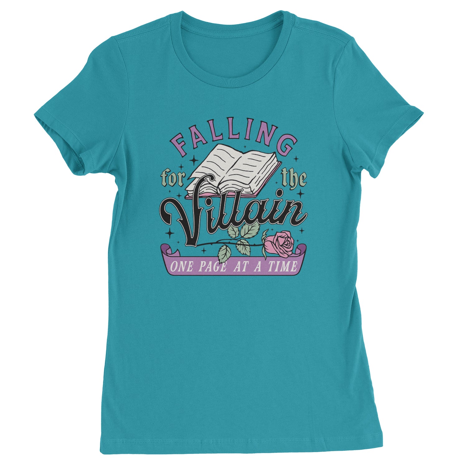 Falling For The Villain One Page At A Time  Womens T-shirt Surf