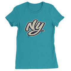 NYC New York City Grunge Street Womens T-shirt Surf