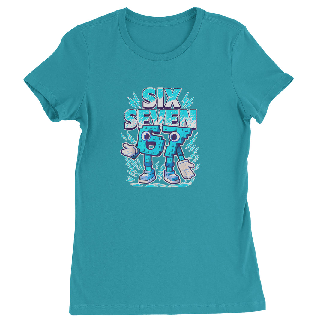 67 Brainrot Meme Slang Womens T-shirt Surf