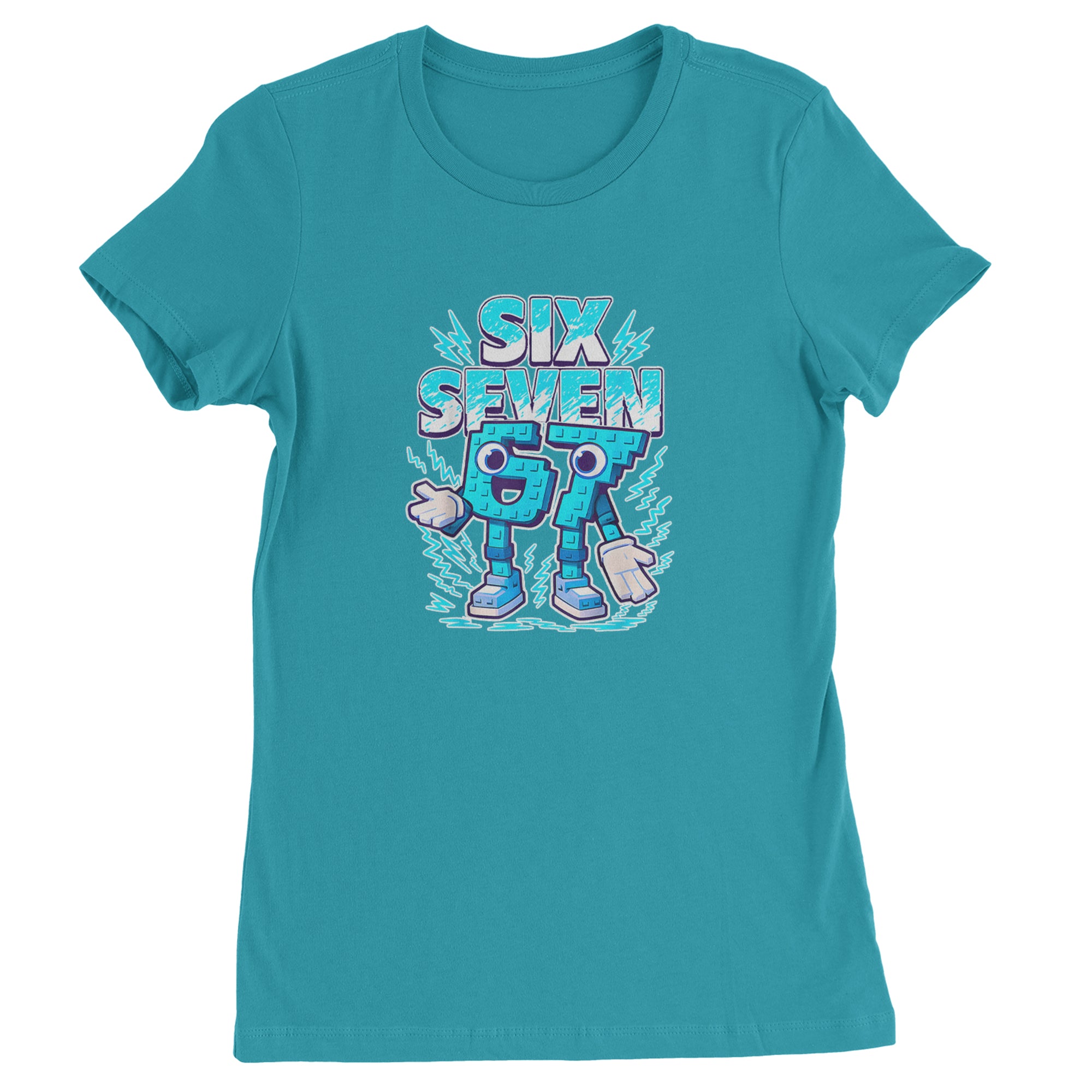 67 Brainrot Meme Slang Womens T-shirt Surf