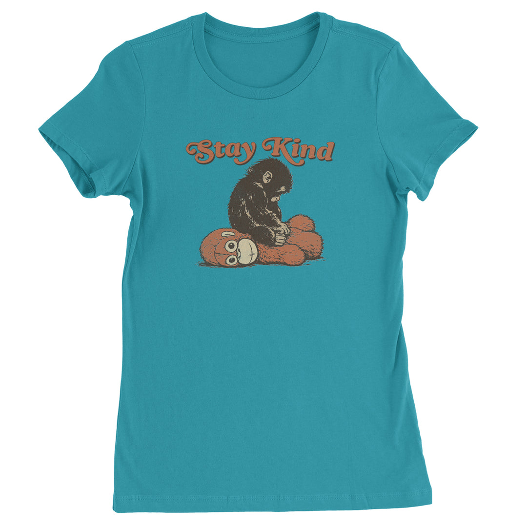 Punch Stay Kind Macaque Womens T-shirt Surf
