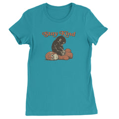 Punch Stay Kind Macaque Womens T-shirt Surf