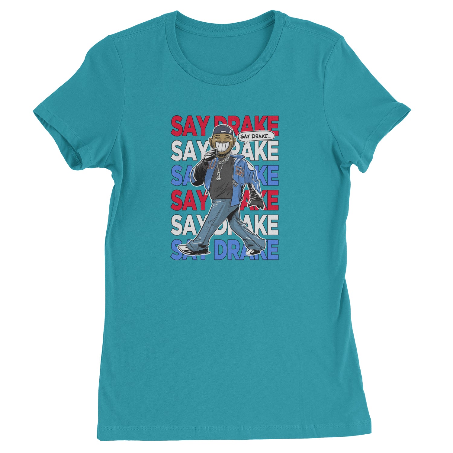 Say Drake Smiling Meme Mustard Womens T-shirt Surf