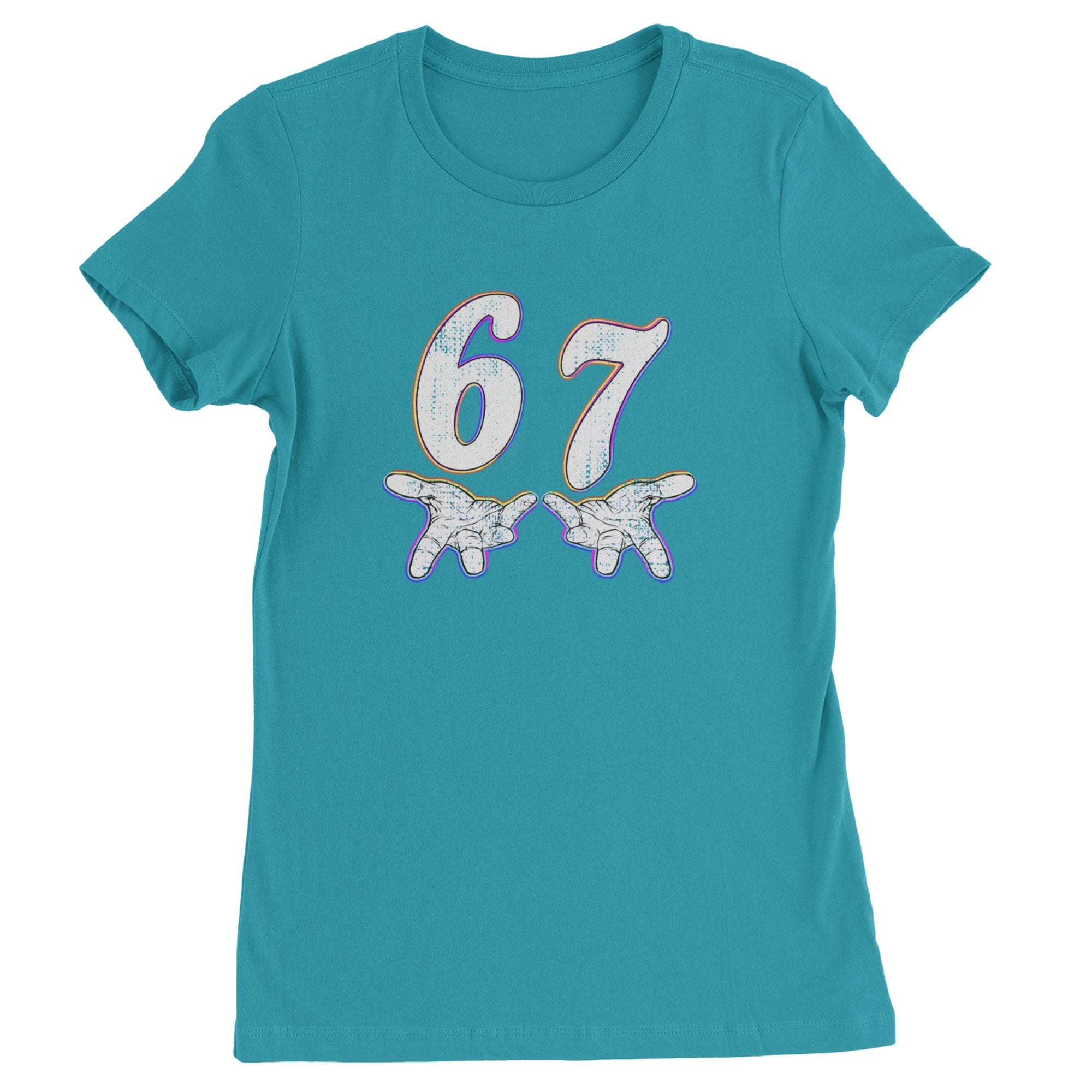 67 Hands Meme Viral Drill Womens T-shirt Surf