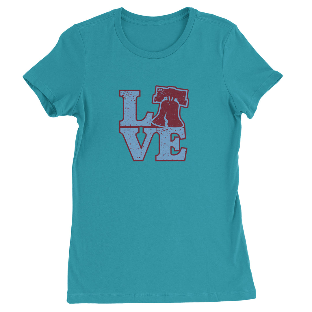 Love Philly Liberty Bell Womens T-shirt Surf