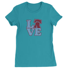 Love Philly Liberty Bell Womens T-shirt Surf