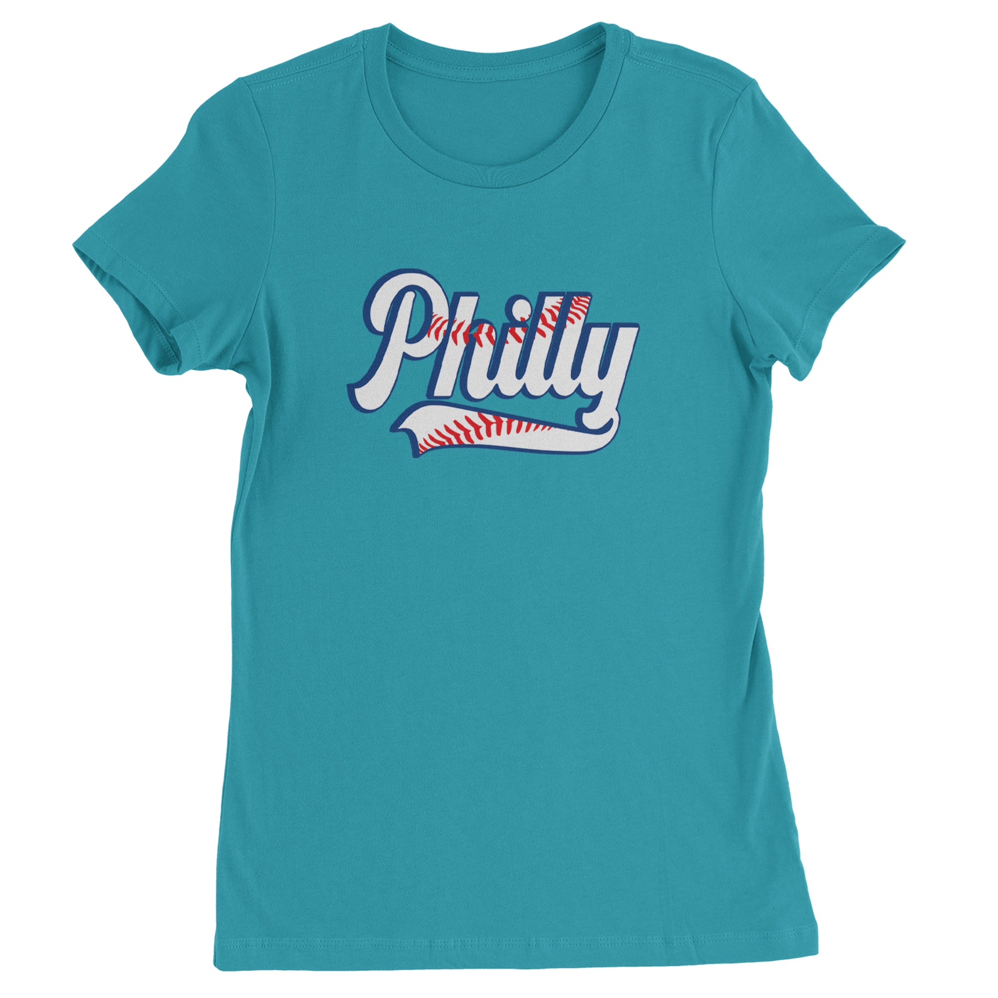 Philly Baseball Stitching Womens T-shirt Surf
