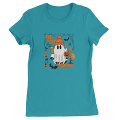 Life of a Showghoul Halloween Showgirl Vibes Womens T-shirt Surf
