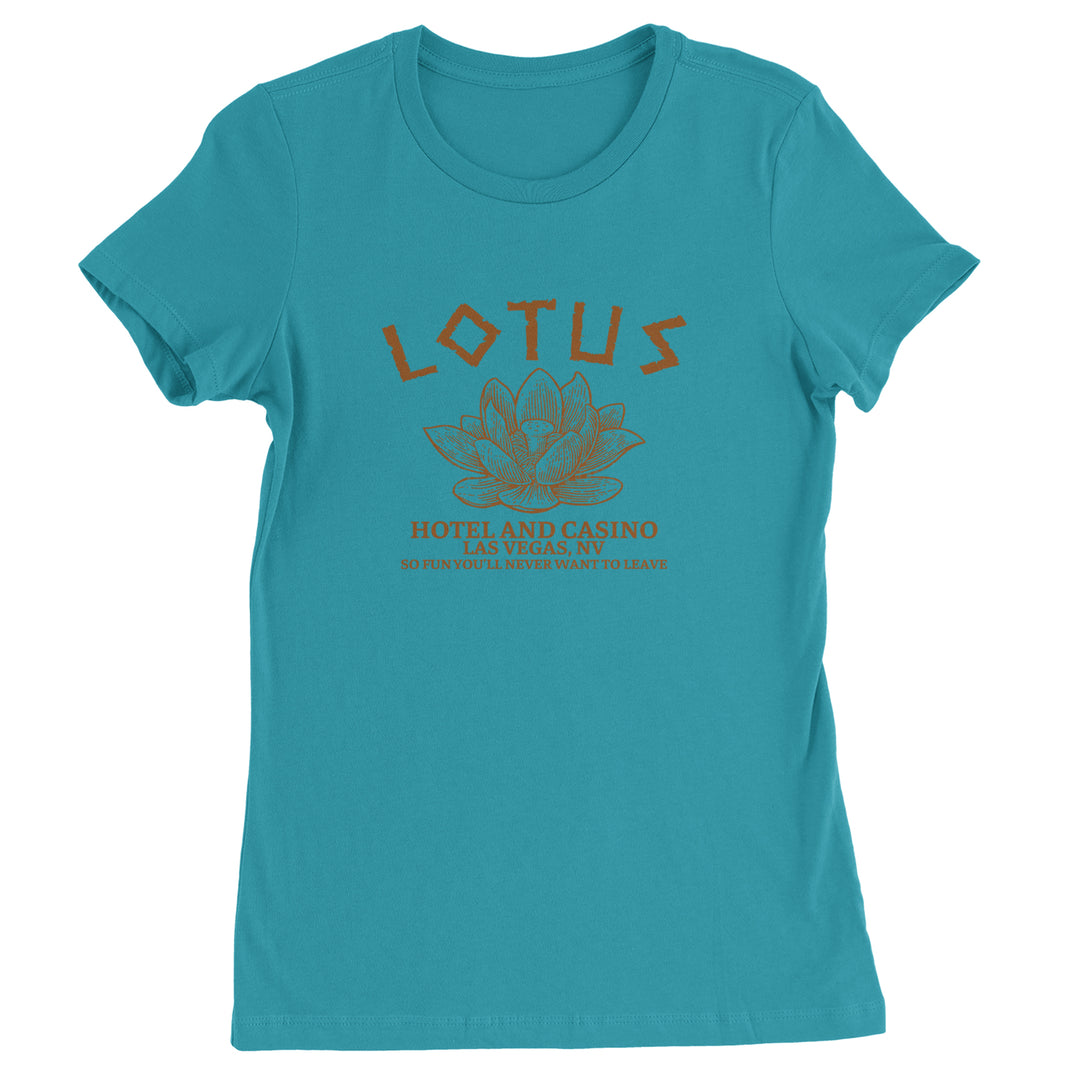 Lotus Hotel and Casino Womens T-shirt Surf