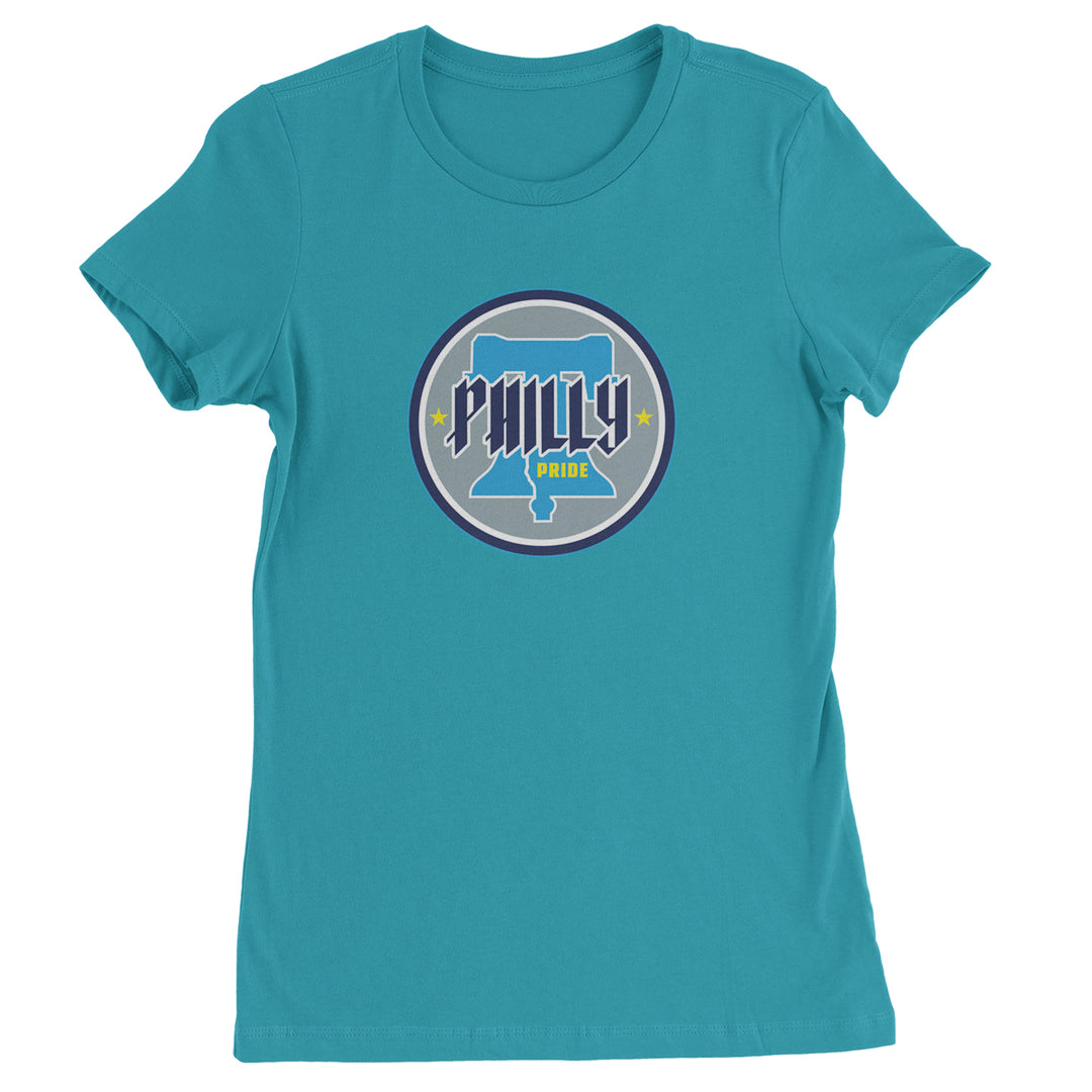 Philly Pride Liberty Bell Womens T-shirt Surf
