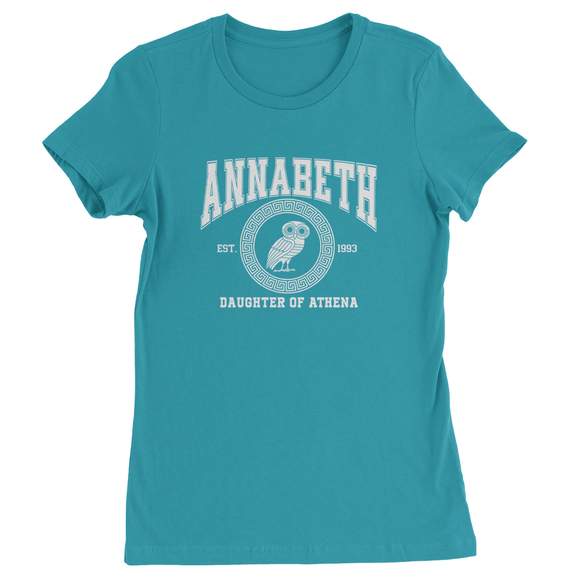 Annabeth Daughter of Athena Owl Wisdom Womens T-shirt Surf