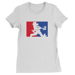Batter Up Philly Baseball Phan Womens T-shirt White