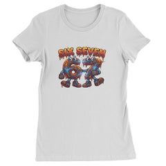 67 Lava Lightning Six Seven Meme Womens T-shirt White
