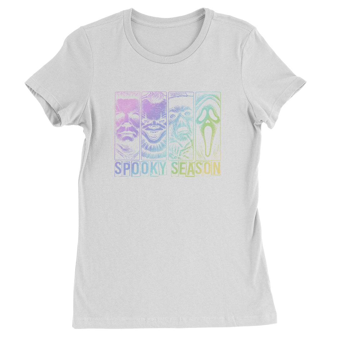 Spooky Season Horror Icons Halloween Womens T-shirt White