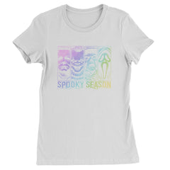 Spooky Season Horror Icons Halloween Womens T-shirt White