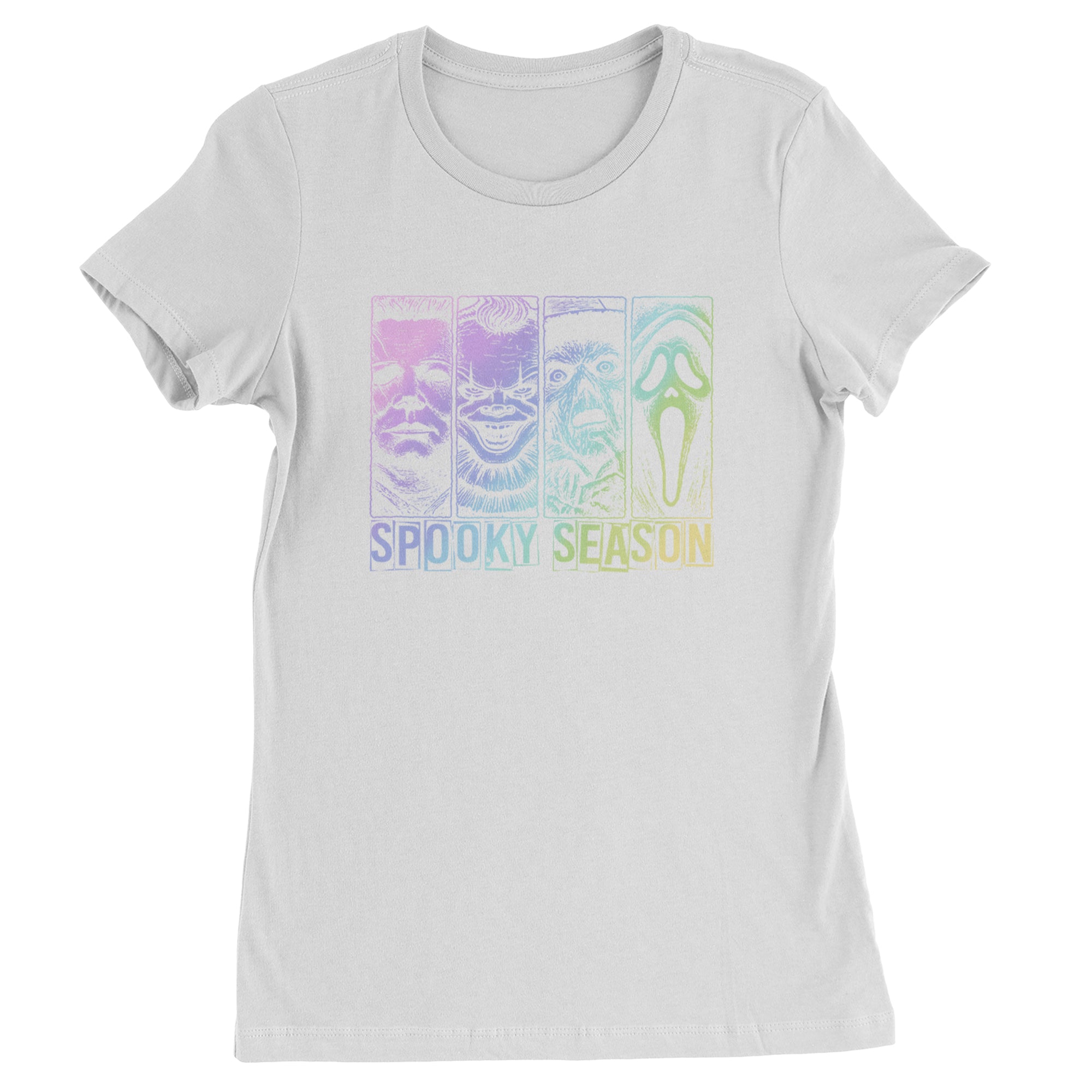 Spooky Season Horror Icons Halloween Womens T-shirt White