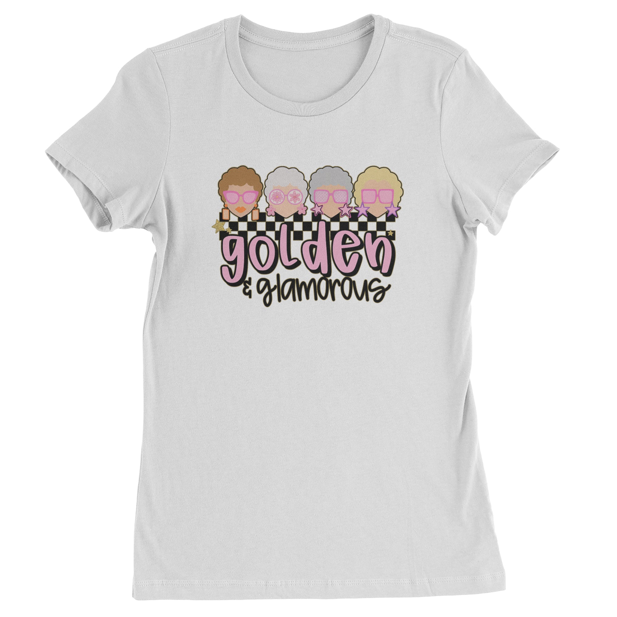 Golden And Glamorous Golden Girls Womens T-shirt White