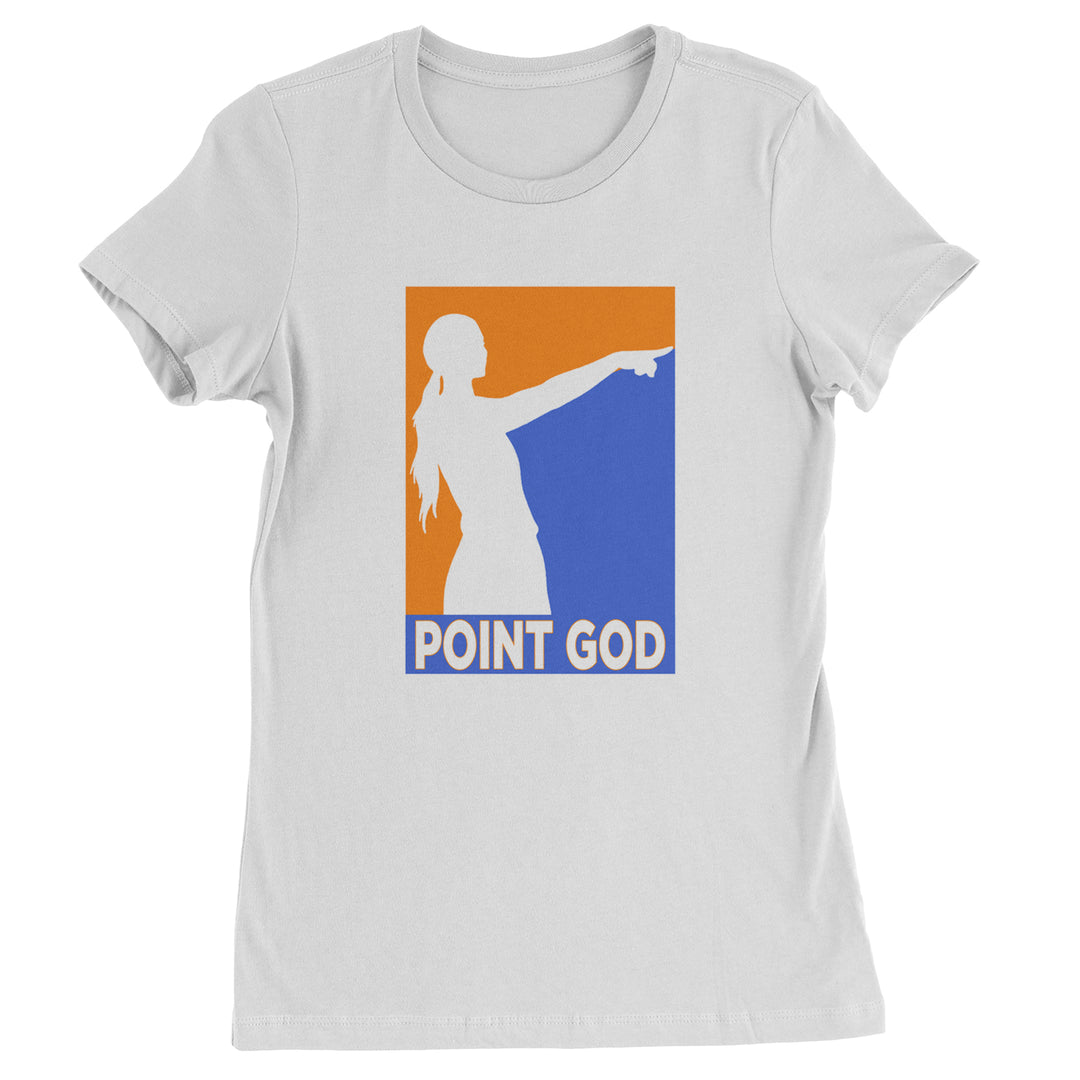 Point God Cunningham Basketball Pointing Meme  Womens T-shirt White