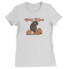 Punch Stay Kind Macaque Womens T-shirt White
