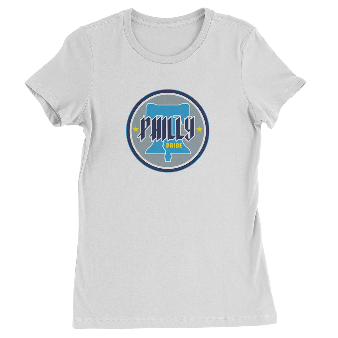 Philly Pride Liberty Bell Womens T-shirt White
