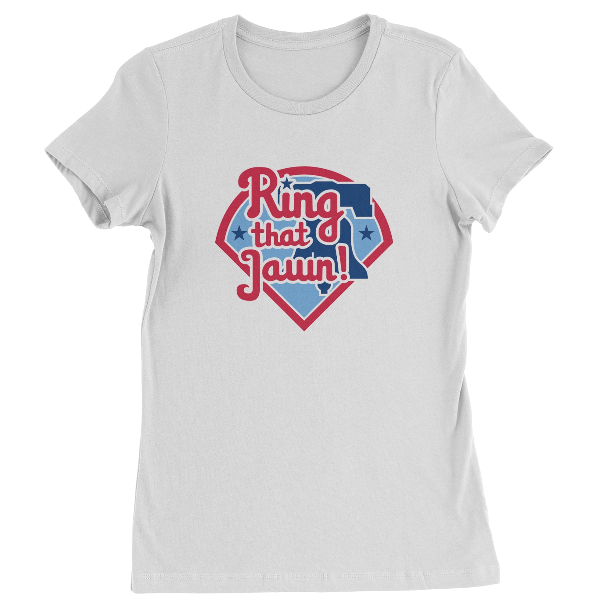 Ring That Jawn Philly Baseball Womens T-shirt White