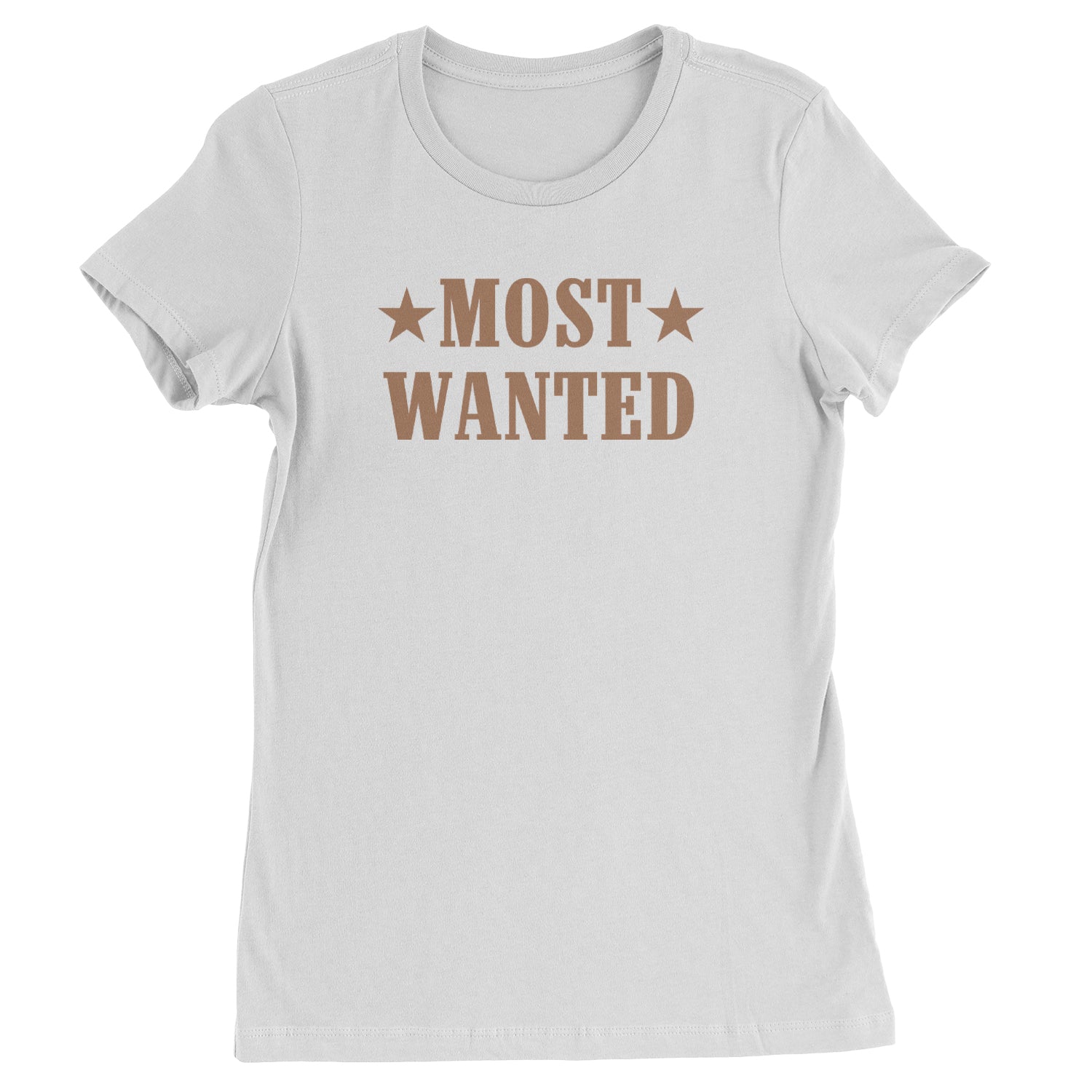 Most Wanted Cowboy  Womens T-shirt White