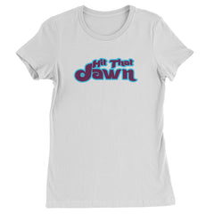 Hit That Jawn Philly Baseball graphic on Women's Heavyweight Cotton T-Shirt in White