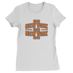 Go New York Go Basketball Womens T-shirt White