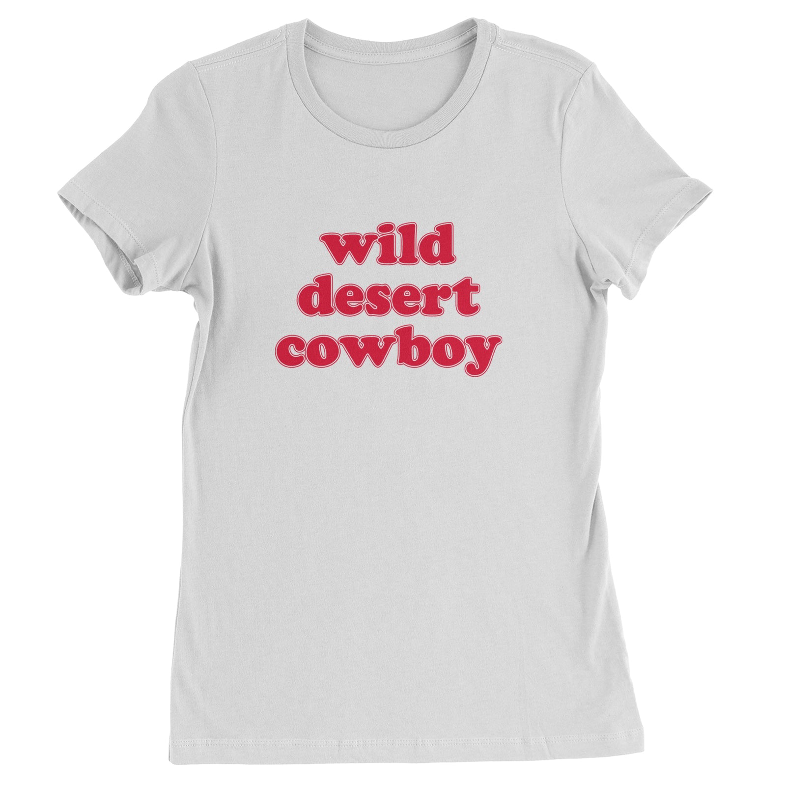 Wild Desert Cowboy Country Womens T-shirt White