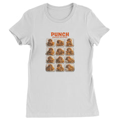 Punch Play Hard Love Harder Womens T-shirt White