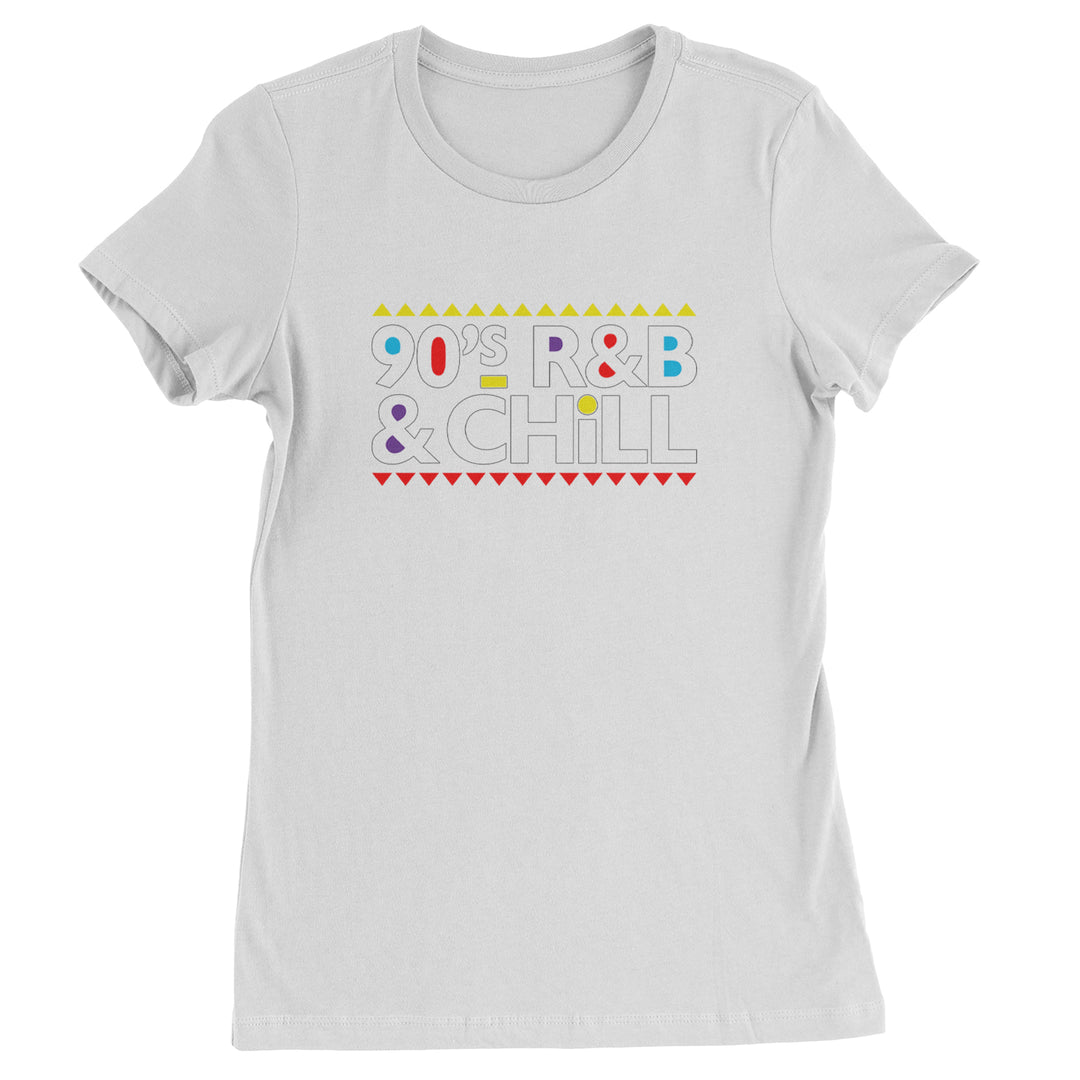 90s R&B and Chill Retro Throwback Womens T-shirt White