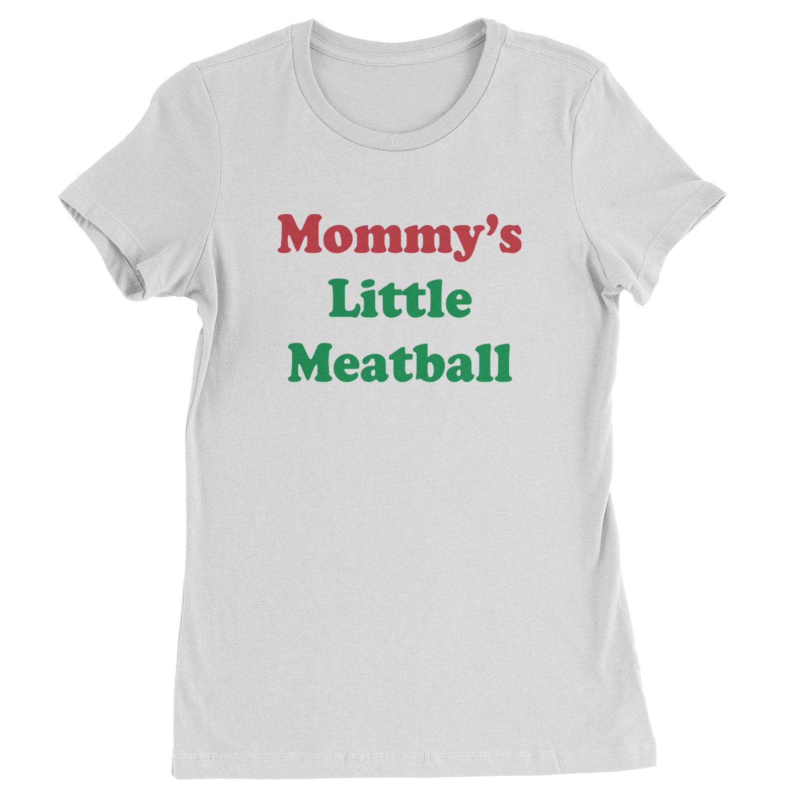 Mommy's Little Meatball Love Island Womens T-shirt White