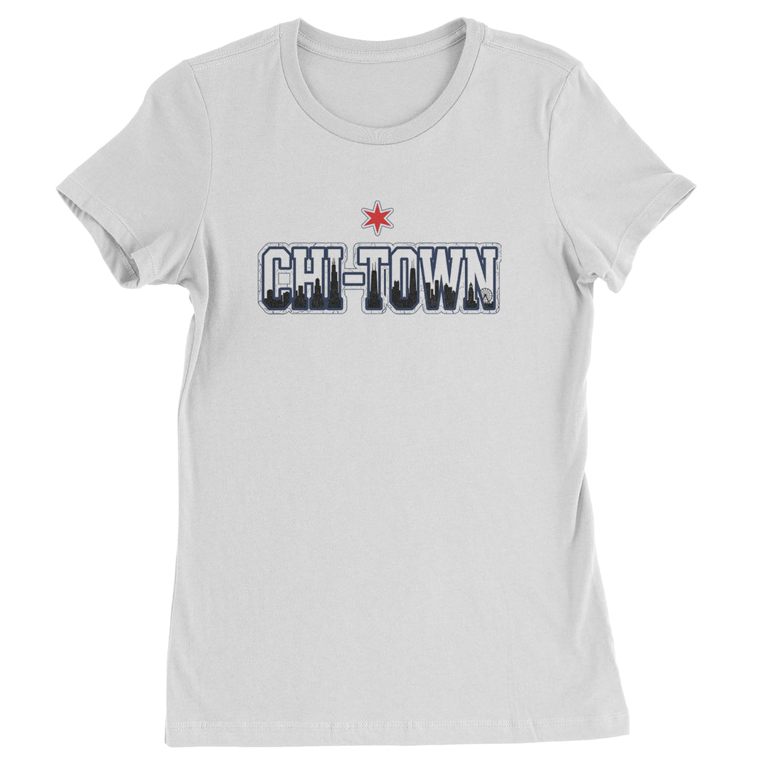 Chicago Chi-Town City Pride Womens T-shirt White