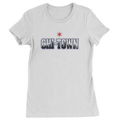 Chicago Chi-Town City Pride Womens T-shirt White