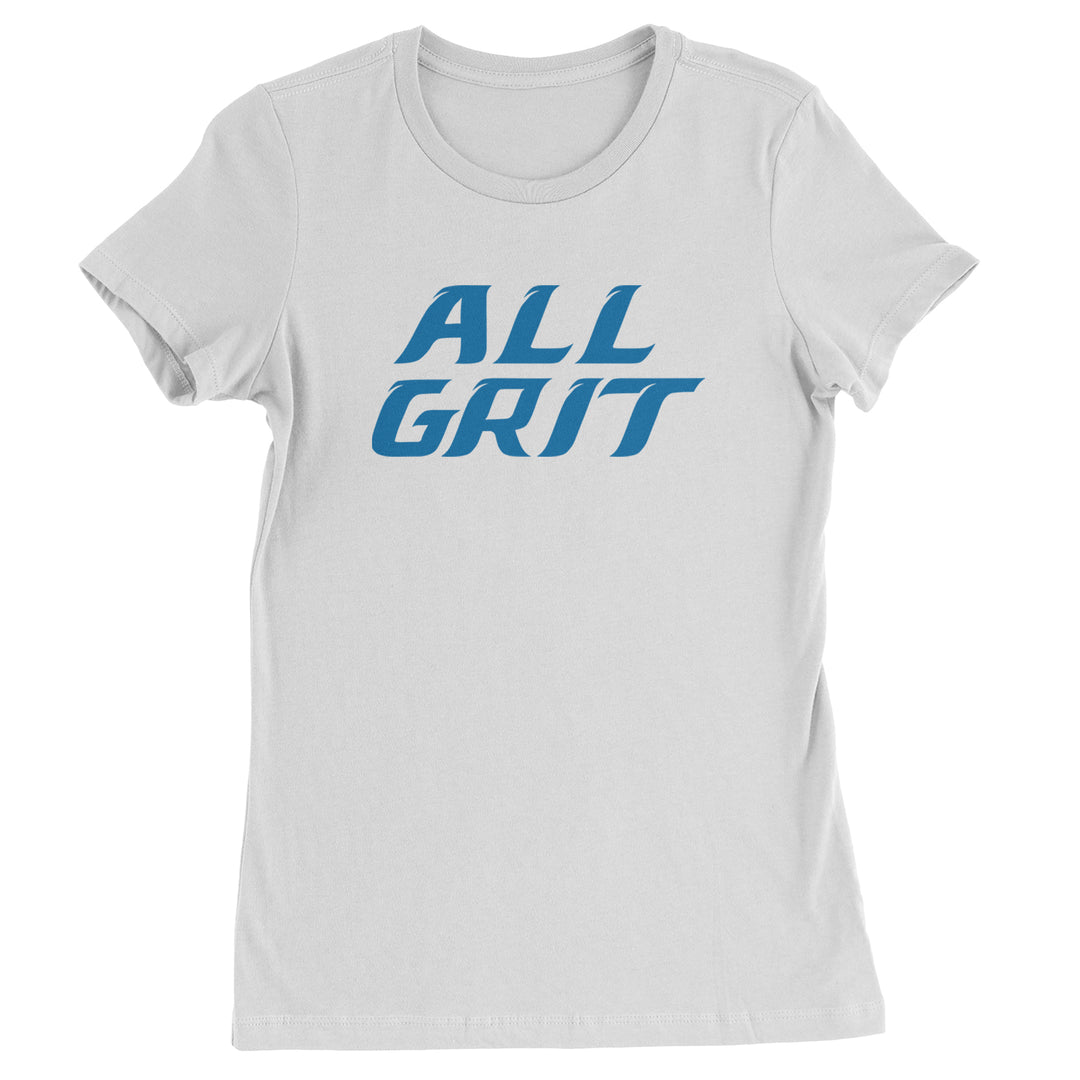 All Grit Detroit Football Womens T-shirt White