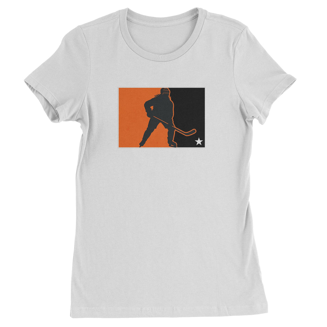 Hockey Enforcer Retro Vintage Womens T-shirt White